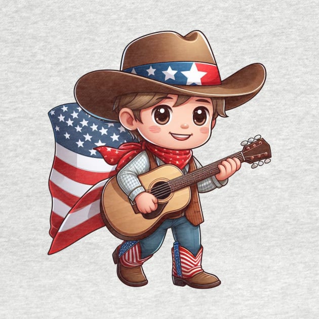 A Whimsical Tribute to American Culture in Cartoon Style T-Shirt by ragil_studio